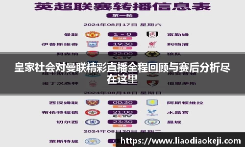 皇家社会对曼联精彩直播全程回顾与赛后分析尽在这里